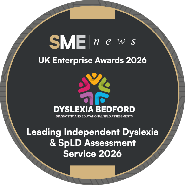 AIS Apr26195 Dyslexia Bedford UK Enterprise Awards 2026 Winners Badge with logo